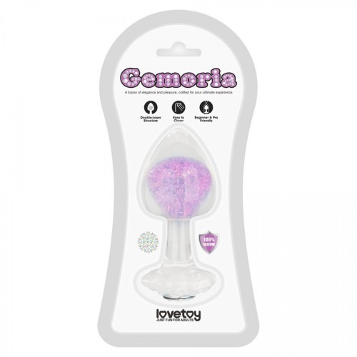 Gemoria Silicone Butt Plug - purple