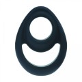 Double Ergo Silicone Cockring - Black