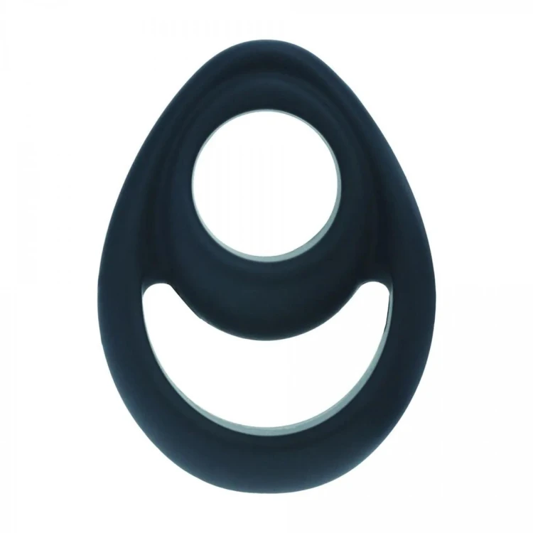 Double Ergo Silicone Cockring - Black