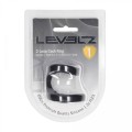 2 Loop Silicone Cockring - Black