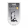 3 Loop Silicone Cockring - Black