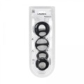 Silicone Cock and Ball Ring Set of 4 - Black