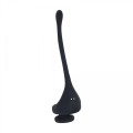 Dual Motor Silicone Cockring with Prostate Stimulator - Black