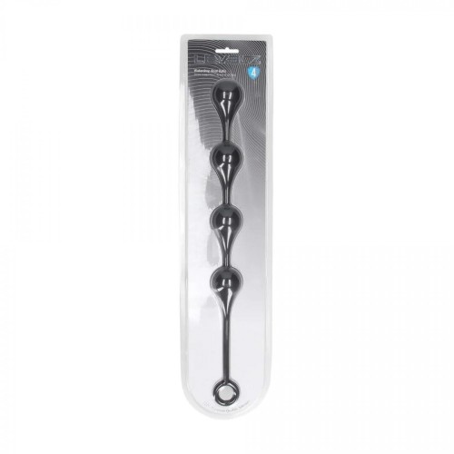 Waterdrop Silicone Anal Balls - L - 40mm - Black