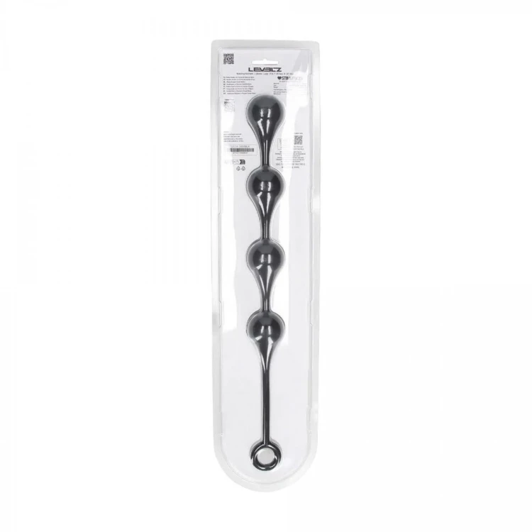 Waterdrop Silicone Anal Balls - L - 40mm - Black