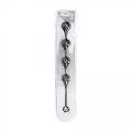 Silicone Waterdrop Anal Balls - XL - 50mm - Black