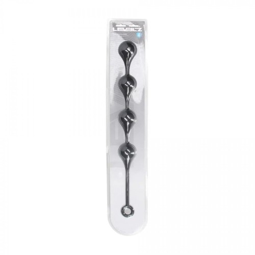 Silicone Waterdrop Anal Balls - XL - 50mm - Black