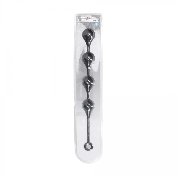 Silicone Waterdrop Anal Balls - XL - 50mm - Black