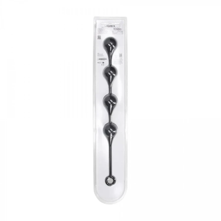 Silicone Waterdrop Anal Balls - XL - 50mm - Black