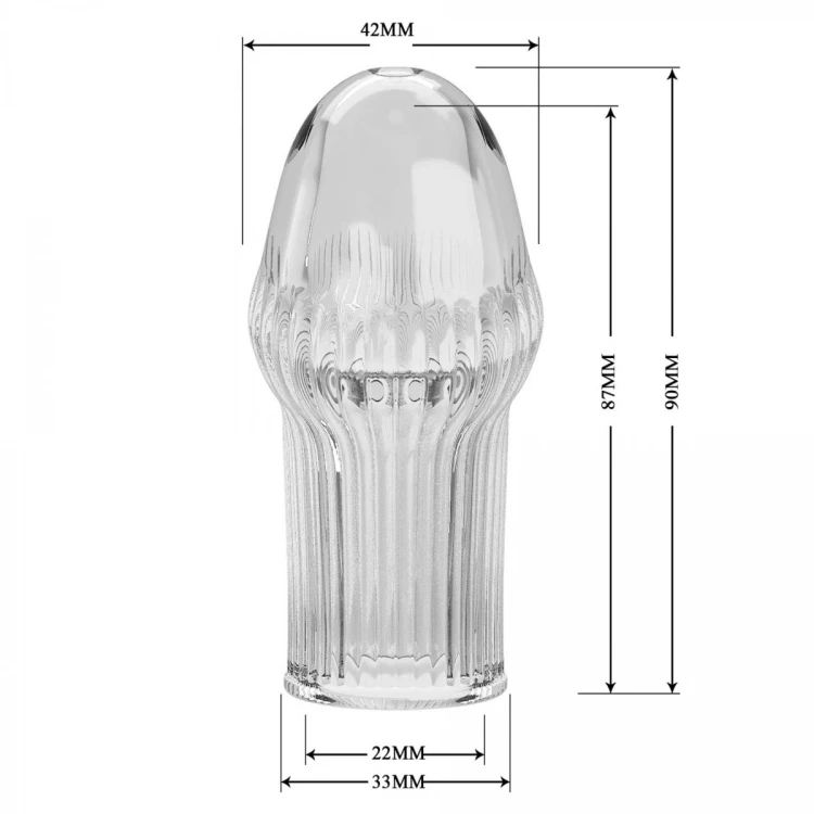 Pretty Love Huel Penis Sleeve (Clear)