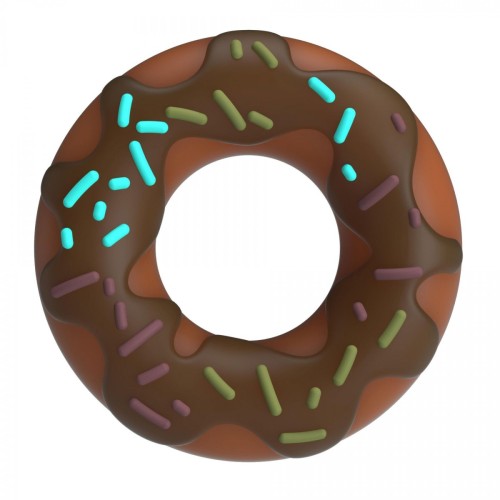 Pretty Love Choco Super Donut Silicone Cock Ring