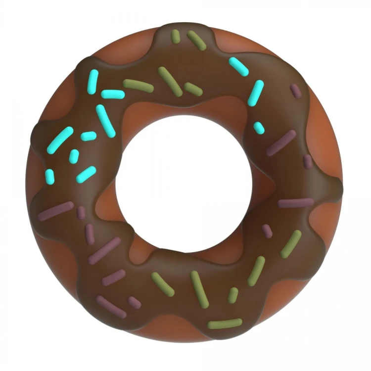 Pretty Love Choco Super Donut Silicone Cock Ring