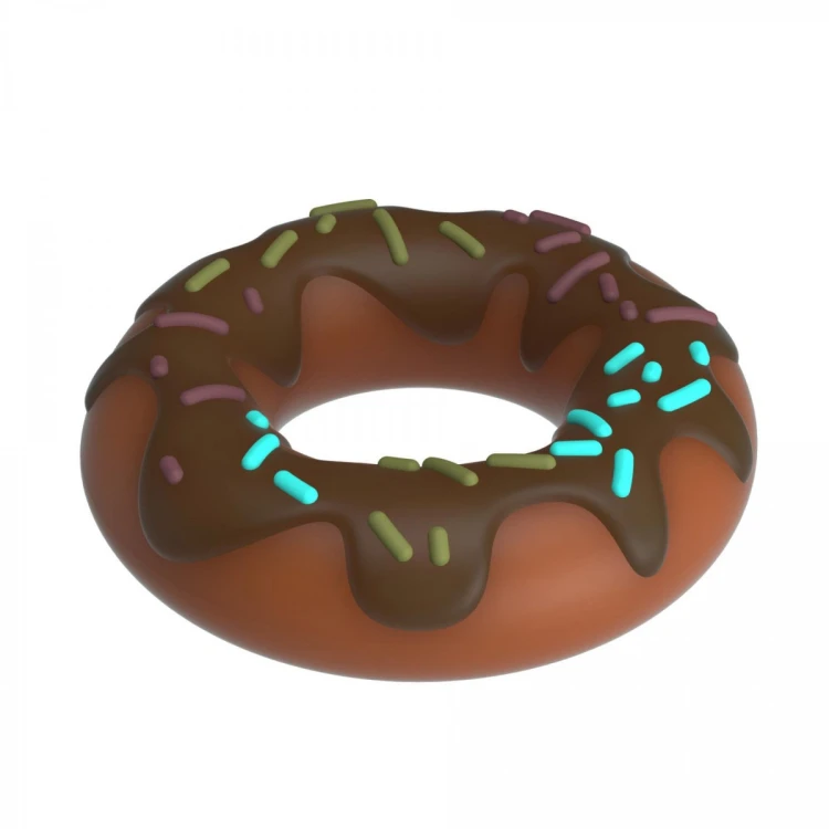 Pretty Love Choco Super Donut Silicone Cock Ring