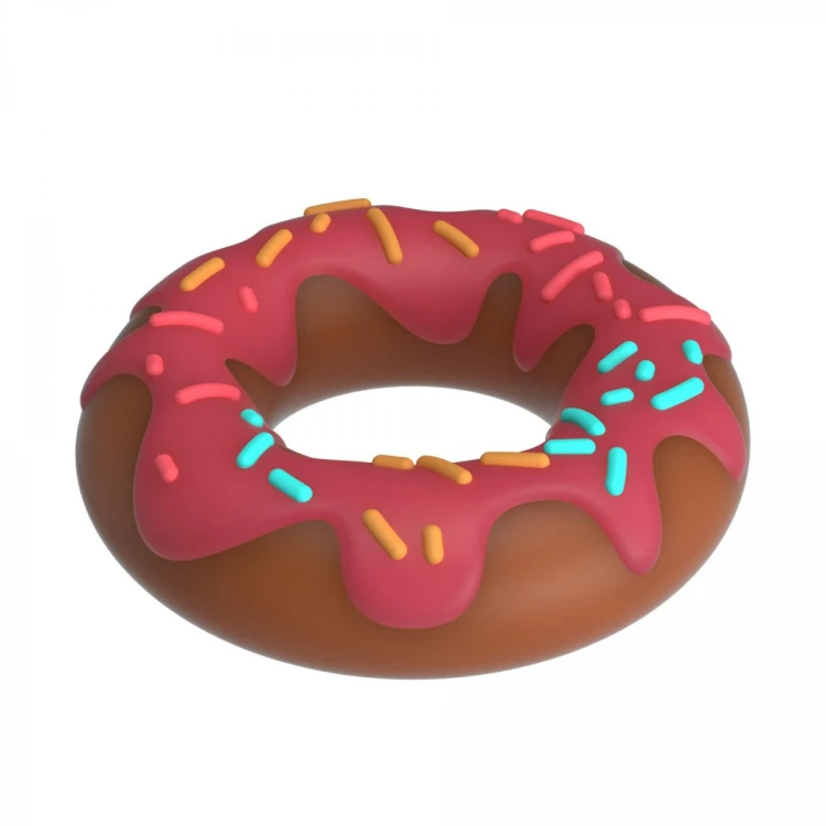 Pretty Love Berry Super Donut Silicone Cock Ring