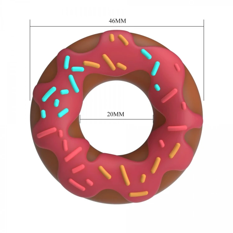 Pretty Love Berry Super Donut Silicone Cock Ring