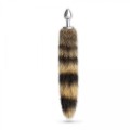 FOXY SILVER METAL ANAL PLUG WITH TAIL CRUSHIOUS