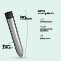 CRUSHIOUS CLASSIC VIBE VIBRATOR SILVER