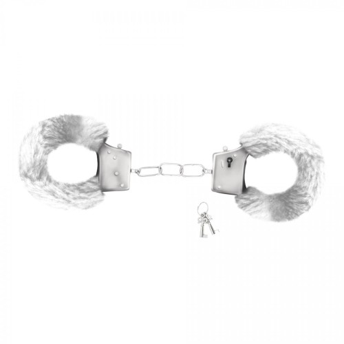 LOVE CUFFS FURRY HANDCUFFS CRUSHIOUS WHITE