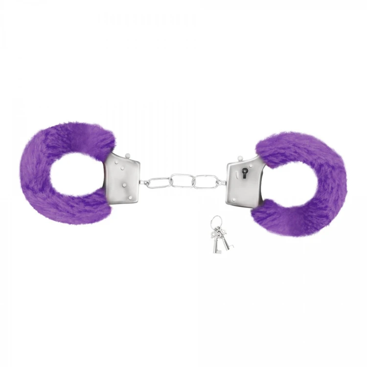 LOVE CUFFS FURRY HANDCUFFS CRUSHIOUS PURPLE