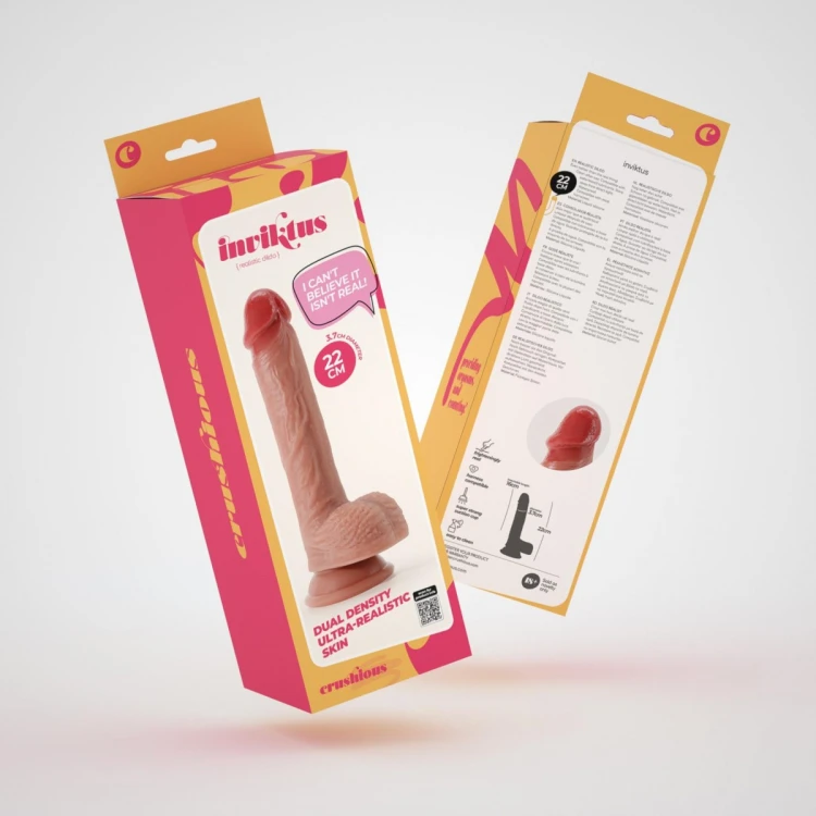 CRUSHIOUS INVIKTUS 8 LIQUID SILICONE DILDO FLESH