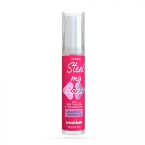 CRUSHIOUS STEAL MY KISSES STRAWBERRY CHAMPAGNE FLAVOUR LUBRICANT GEL 10ML