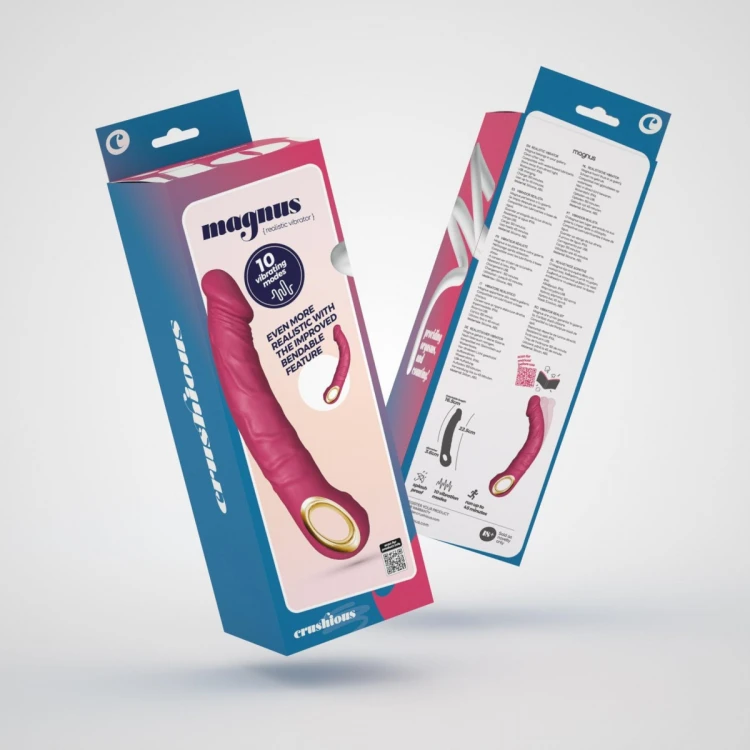 CRUSHIOUS MAGNUS BEND FLEXIBLE VIBRATOR PINK