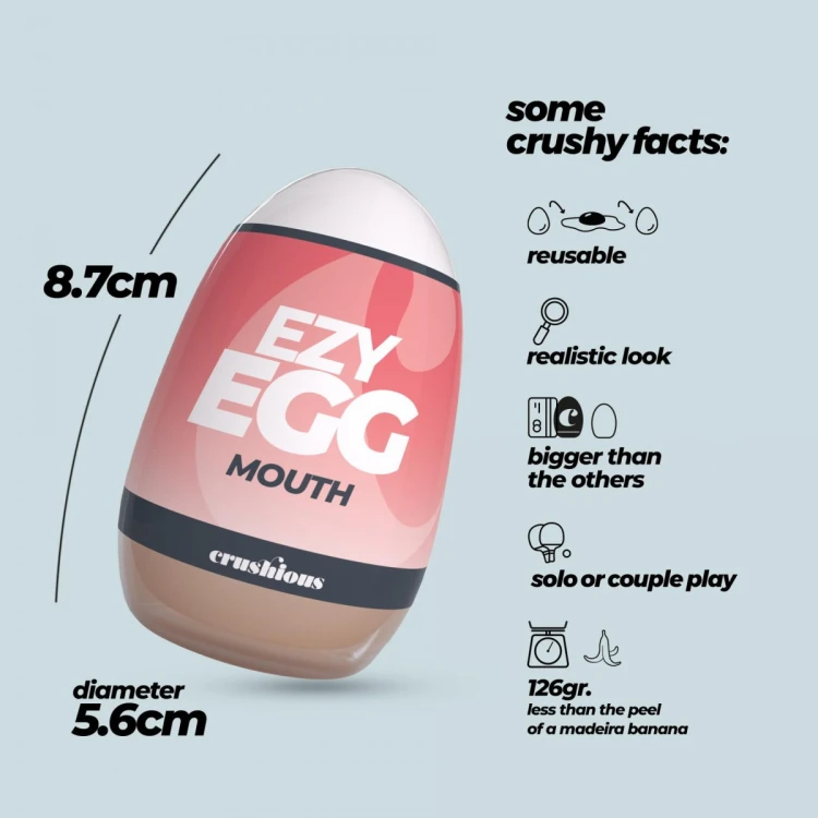 CRUSHIOUS EZY EGG ORAL MASTURBATOR EGG