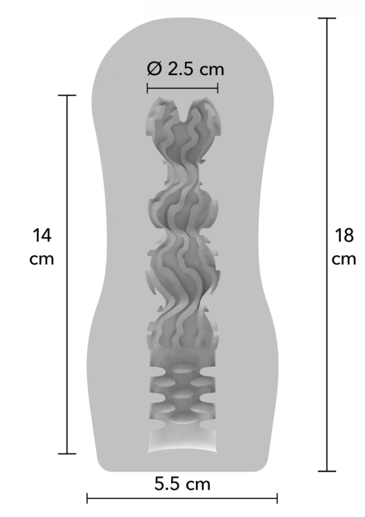 Clear Wave Vacuum Stroker