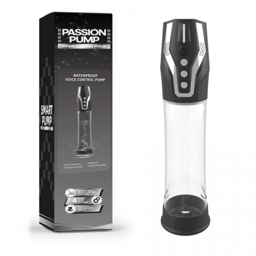 Pompka- PASSION PUMP, PREMIUM RECHARGEABLE AUTOMATIC WATERPROOF PUMP, Voice control