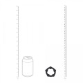 Beaded Silicone Cockring - S - 30mm - Black