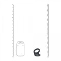 Double O Silicone Cockring - M - Black
