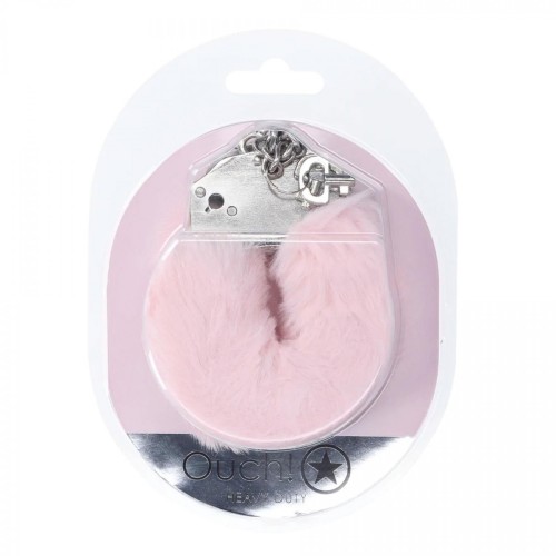 Heavy-duty Fluffy Handcuffs - Powder Pink