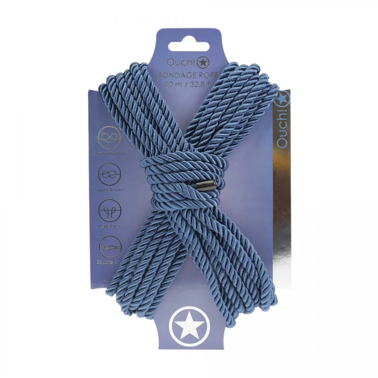 Polyester Bondage Rope - 32.8 ft / 10 m - Navy Blue
