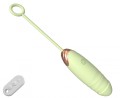 Vibrating Silicone Love EGG USB 7 vibration and thrust functions / Remote control Green