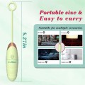 Vibrating Silicone Love EGG USB 7 vibration and thrust functions / Remote control Green
