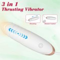 Vibrating Silicone Love EGG USB 7 vibration and thrust functions / Remote control White