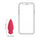 Cone Shaped Bullet Vibrator - Blushing Red