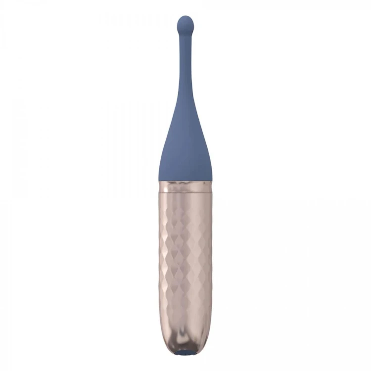 The Thrill - 10 Speed Interchangeable Vibrator - Blue