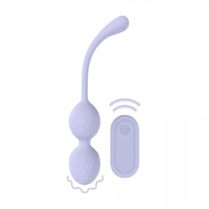 Vibrating Bead Kegel with Remote Control - Lavender