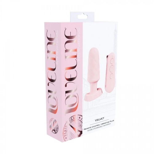 Velvet - Remote Control Vibrating Plug - Pink