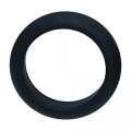 Wide O Silicone Cockring - S - 30mm - Black