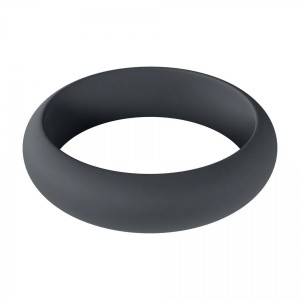 Wide O Silicone Cockring - XL - 50mm - Black