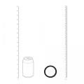 Wide O Silicone Cockring - XXL - 55mm - Black