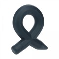 Pencil Liquid Silicone Cockring - Black