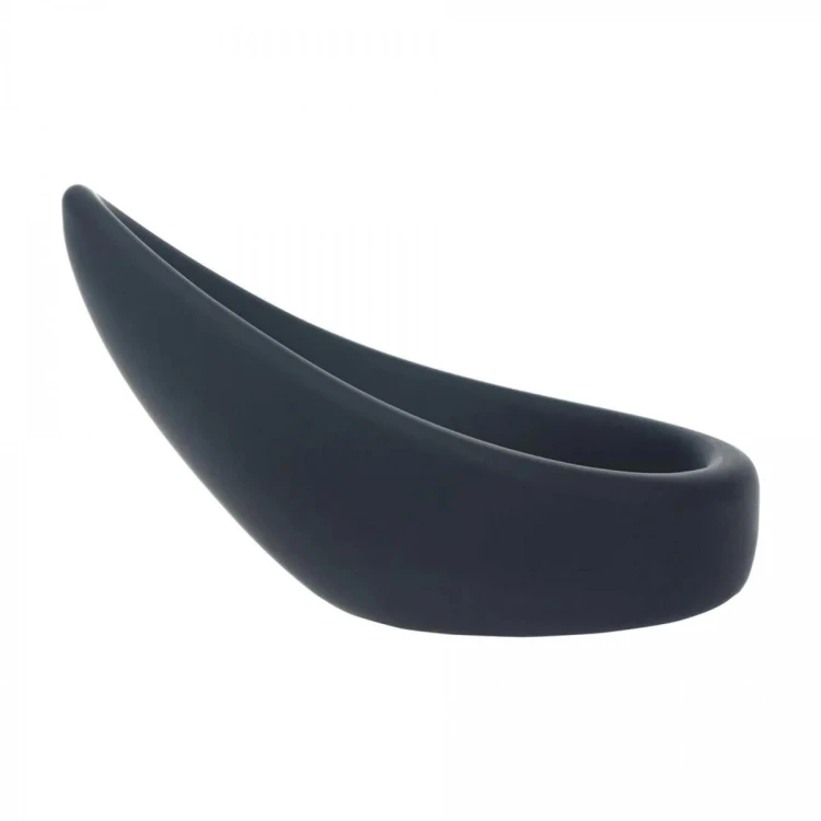 Teardrop Silicone Cockring - Black