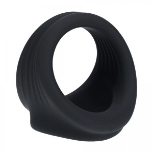 Silicone Cock and Ball Harness - Black