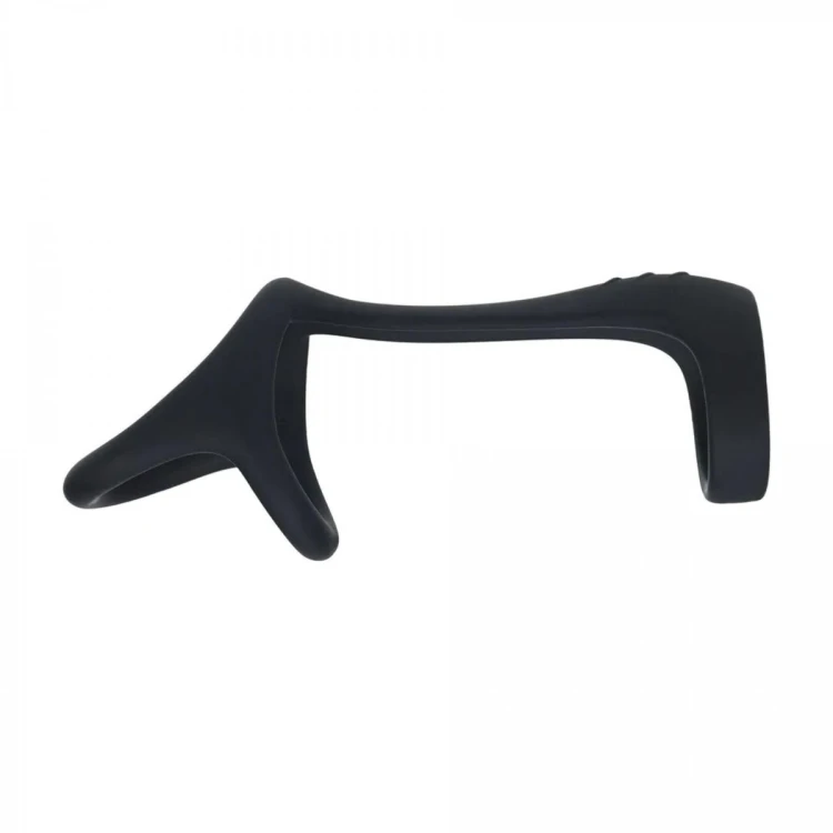 Tri O Silicone Shaft Cock and Ball Ring - Black