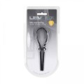 Wide Adjustable Silicone Lasso Cockring - 5mm - Black