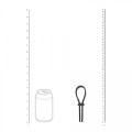Wide Adjustable Silicone Lasso Cockring - 5mm - Black
