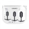 Silicone Weighted Anal Plug Training Set of 3 - Black